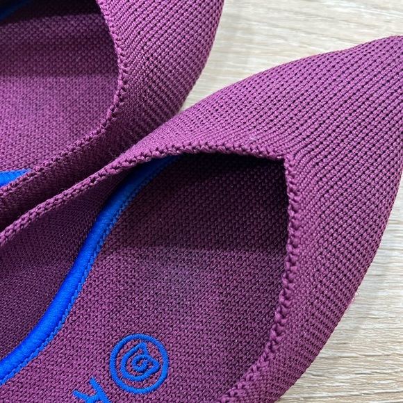 Retired Rothy’s orchid purple / blue Point ballet Flats women’s sz 6 - Picture 8 of 12